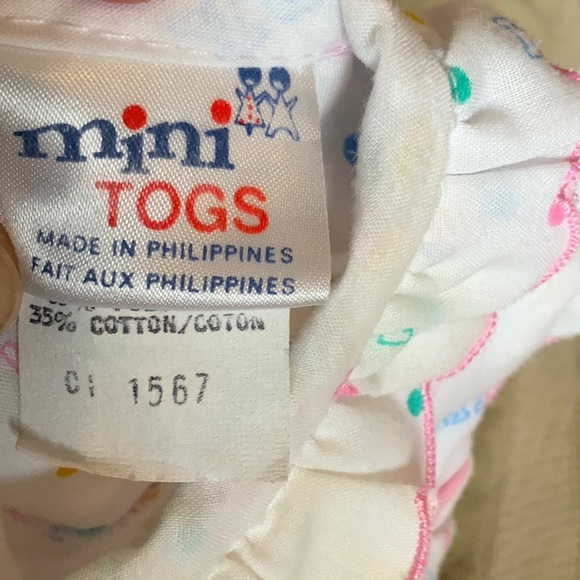 Vintage Baby Polka Dot Dress and Bonnet Set - Picture 5 of 6